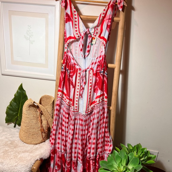 Farm rio Azalea mix midi cutout dress - Picture 7 of 9